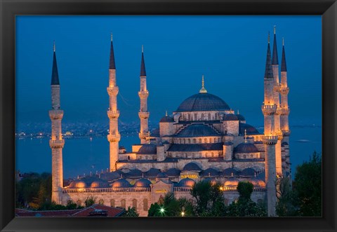 Framed Blue Mosque, Istanbul, Turkey Print