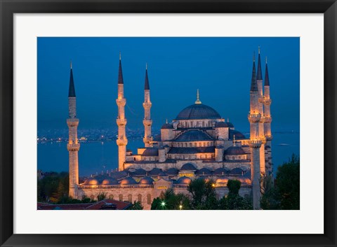 Framed Blue Mosque, Istanbul, Turkey Print