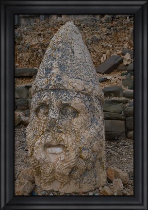 Framed Head Statues, Mount Nemrut, Turkey Print