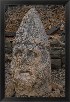 Framed Head Statues, Mount Nemrut, Turkey Print