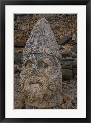 Framed Head Statues, Mount Nemrut, Turkey Print