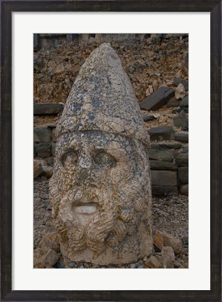 Framed Head Statues, Mount Nemrut, Turkey Print