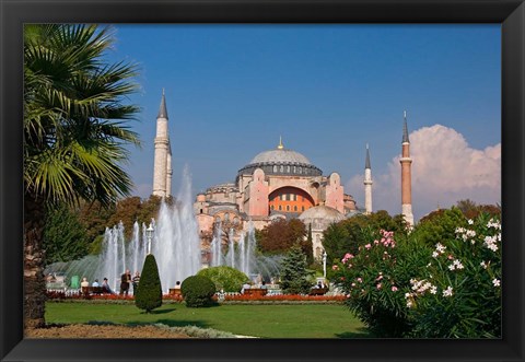 Framed Hagia Sophia Mosque, Istanbul, Turkey Print