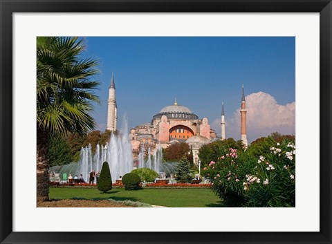 Framed Hagia Sophia Mosque, Istanbul, Turkey Print