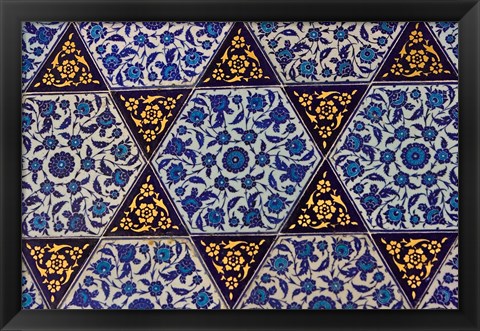 Framed Tile Inside Topkapi Palace, Istanbul, Turkey Print