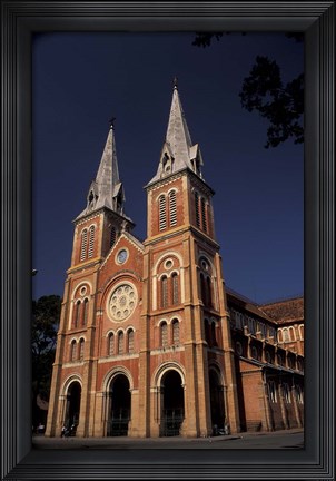 Framed Notre Dame Cathedral, Saigon, Vietnam Print