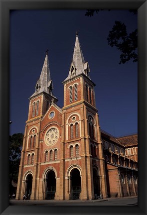 Framed Notre Dame Cathedral, Saigon, Vietnam Print