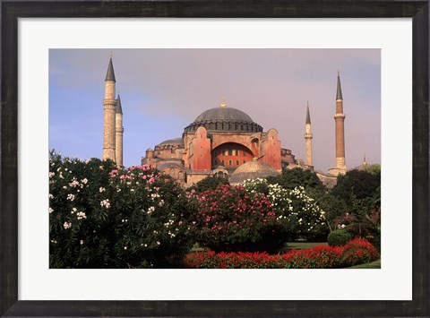 Framed Saint Sophia Church, Hagai Sophia, Istanbul, Turkey Print