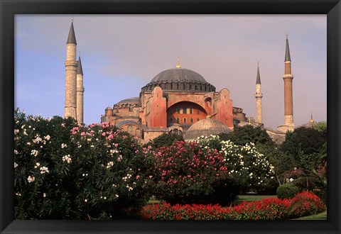 Framed Saint Sophia Church, Hagai Sophia, Istanbul, Turkey Print