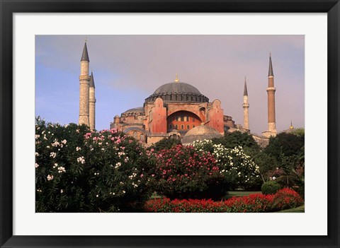 Framed Saint Sophia Church, Hagai Sophia, Istanbul, Turkey Print