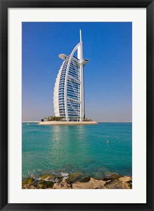 Framed Burj Al Arab Hotel, Dubai, United Arab Emirates Print