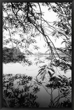 Framed Hoan Kiem Lake View, Hanoi, Vietnam Print