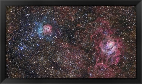 Framed Stars of the Sagittarius Constellation Print
