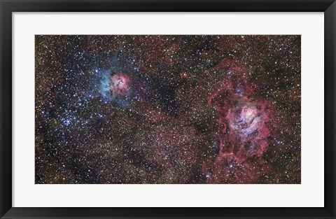 Framed Stars of the Sagittarius Constellation Print