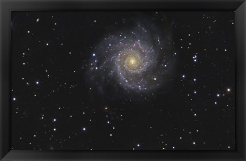 Framed Messier 74, A Spiral Galaxy in the Constellation Pisces Print