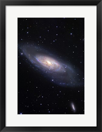 Framed Messier 106, A Spiral Galaxy in the Constellation Canes Venatici Print
