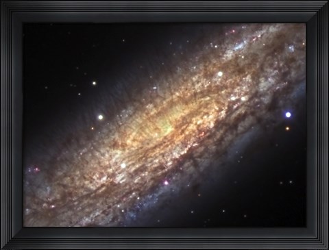 Framed Core of NGC 253, the Sculptor Galaxy Print