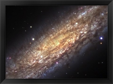 Framed Core of NGC 253, the Sculptor Galaxy Print