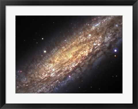 Framed Core of NGC 253, the Sculptor Galaxy Print