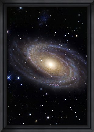 Framed Messier 81, A Spiral Galaxy in the Constellation Ursa Major Print