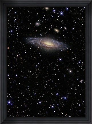 Framed NGC 7331, A Spiral Galaxy in the Constellation Pegasus Print