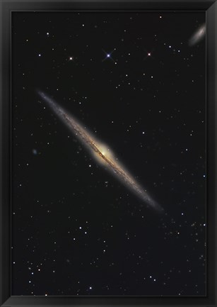 Framed NGC 4565, Barred Spiral Galaxy in the Constellation Coma Berenices Print