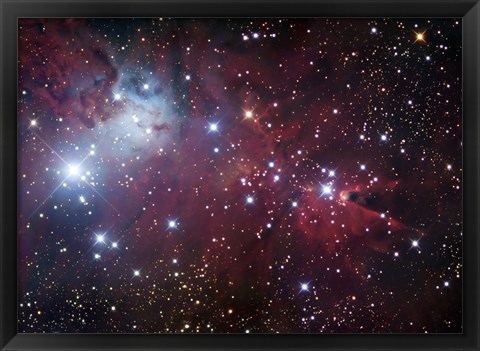 Framed Cone Nebula Region Print