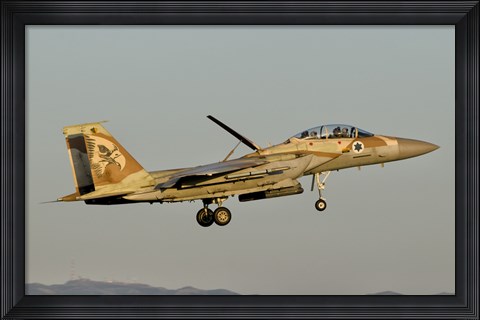 Framed Israeli Air Force F-15I Ra&#39;am Print
