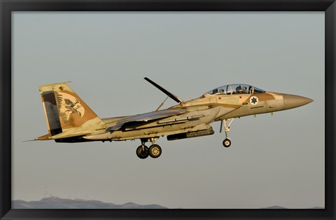 Framed Israeli Air Force F-15I Ra&#39;am Print