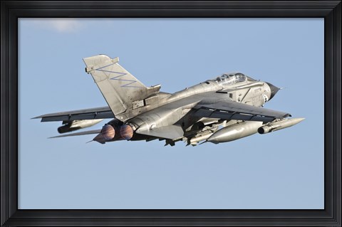 Framed Italian Air Force Panavia Tornado ECR Print