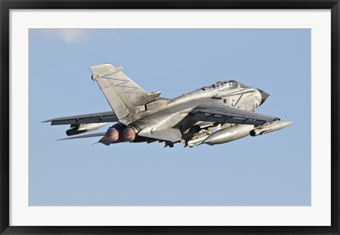 Framed Italian Air Force Panavia Tornado ECR Print