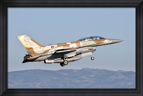 Framed Israeli Air Force F-16I Sufa Print