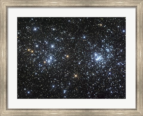 Framed Double Cluster, NGC 884 and NGC 869 Print