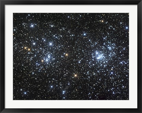 Framed Double Cluster, NGC 884 and NGC 869 Print