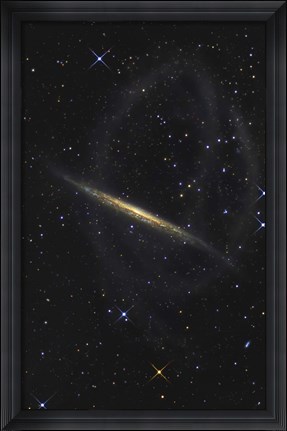 Framed Splinter Galaxy, Also Known as NGC 5907 Print