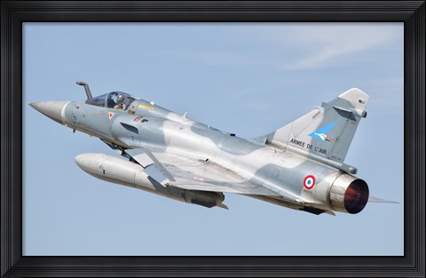 Framed Dassault Mirage 2000C of the French Air Force Print
