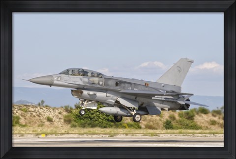 Framed F-16D of the Royal Singapore Air Force Print