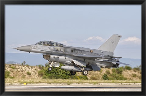 Framed F-16D of the Royal Singapore Air Force Print