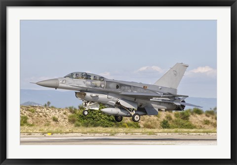 Framed F-16D of the Royal Singapore Air Force Print