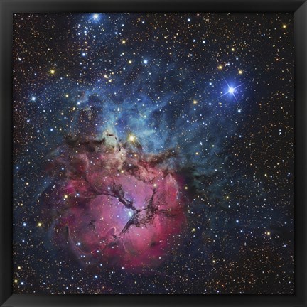 Framed Close up of The Trifid Nebula Print
