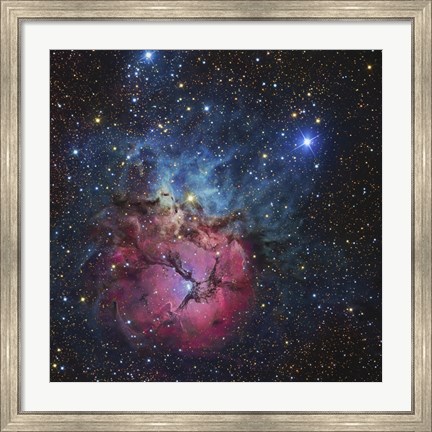 Framed Close up of The Trifid Nebula Print