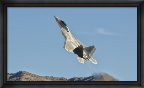 Framed US Air Force F-22 Raptor, Nellis Air Force Base, Nevada Print