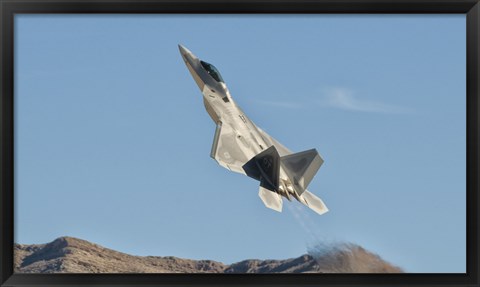 Framed US Air Force F-22 Raptor, Nellis Air Force Base, Nevada Print