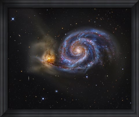 Framed Whirlpool Galaxy Print