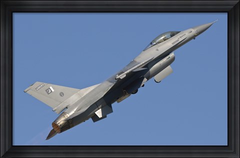 Framed F-16 of the Pakistan Air Force Print
