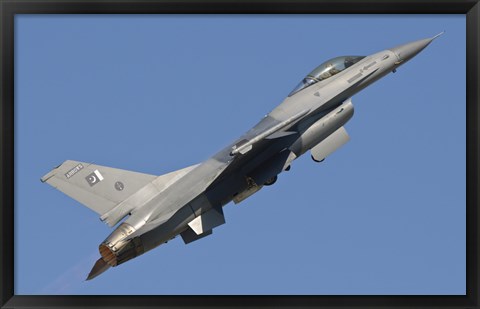 Framed F-16 of the Pakistan Air Force Print