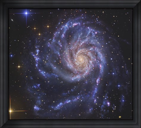Framed Pinwheel Galaxy Print