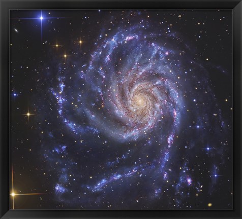 Framed Pinwheel Galaxy Print