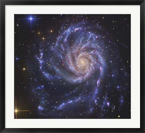 Framed Pinwheel Galaxy Print