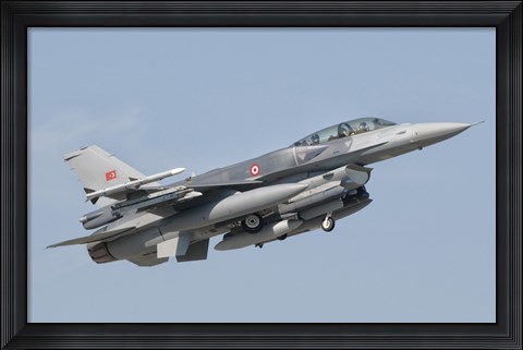 Framed Turkish-built F-16, Izmir Air Show in Turkey Print